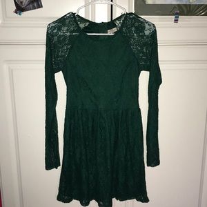 green lacey dress for spring !